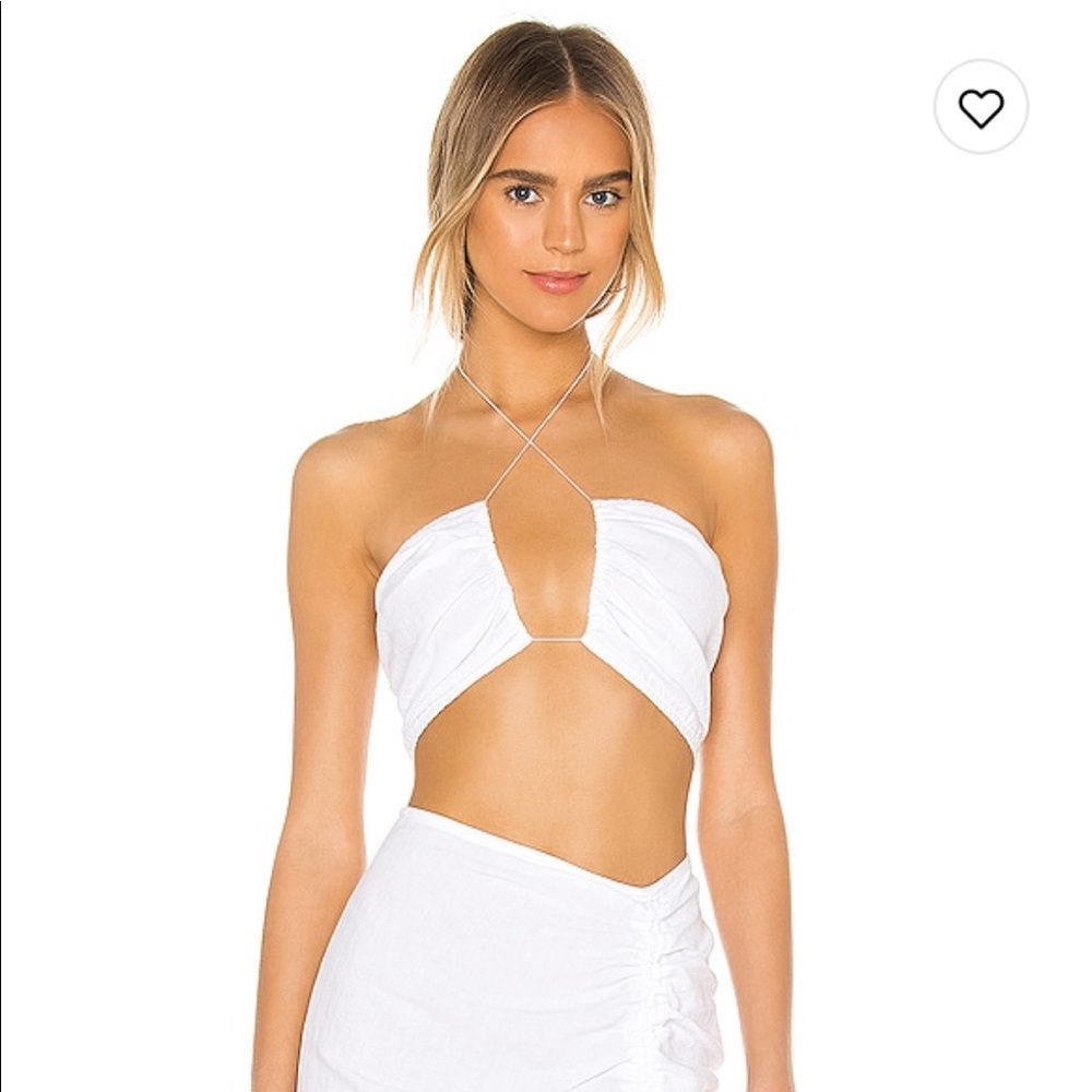 Natalie Rolt Bellini Crop Top - Size 0/XS - White